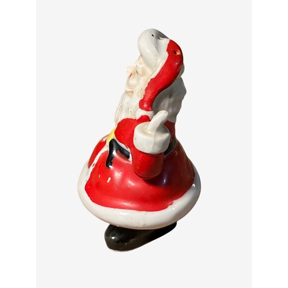 Santa Claus Ceramic Salt Shaker Figurine Single Vintage Shaker - Picture 6 of 11